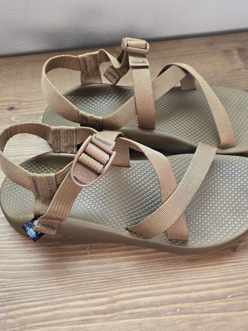 Chaco Brown/Tan Adjustable Webbing Sandals